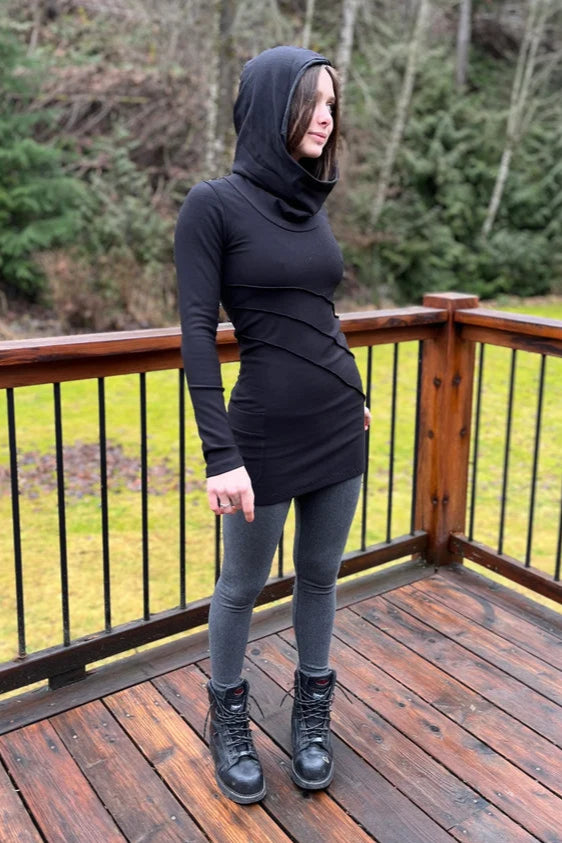 Elixir Tunic with Cowl Hood & Pocket