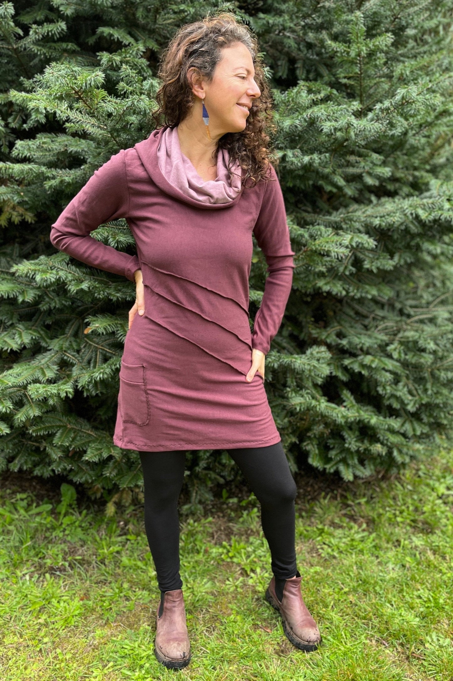 Elixir Tunic with Cowl Hood & Pocket