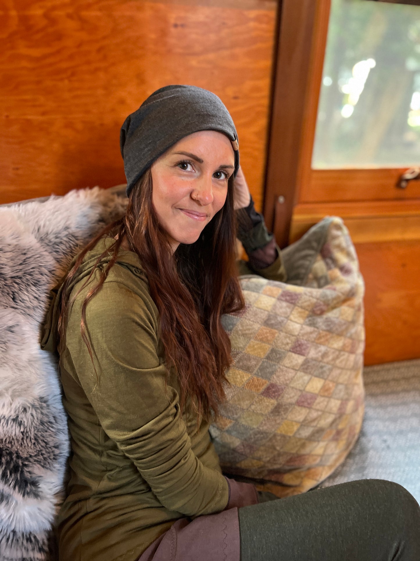 Twist Toque ~ 100% Merino Wool ~ Mill Dyed