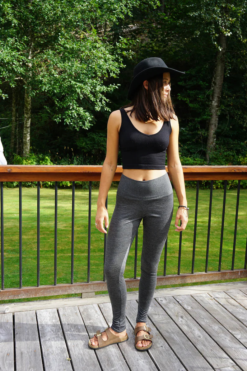 Leggings~Merino Wool - Bamboo Waistband