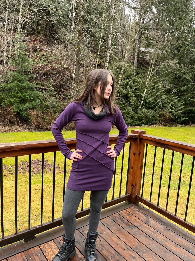 Elixir Tunic with Cowl Hood & Pocket
