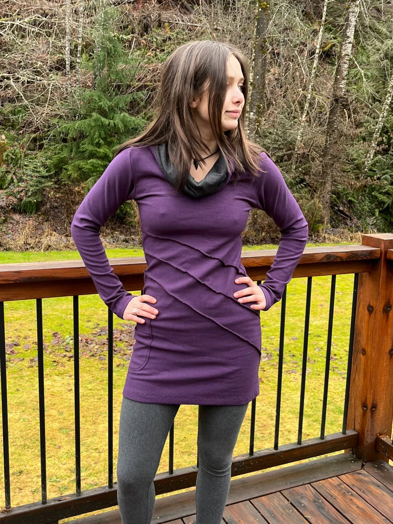 Elixir Tunic with Cowl Hood & Pocket