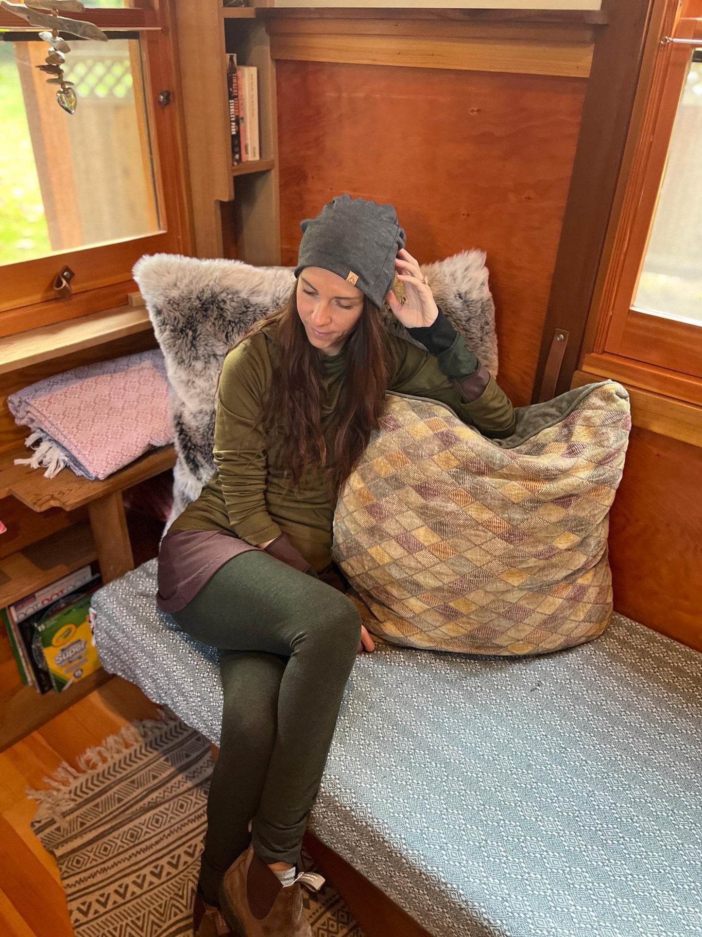 Jewel Hoodie ~ 100% Merino Wool