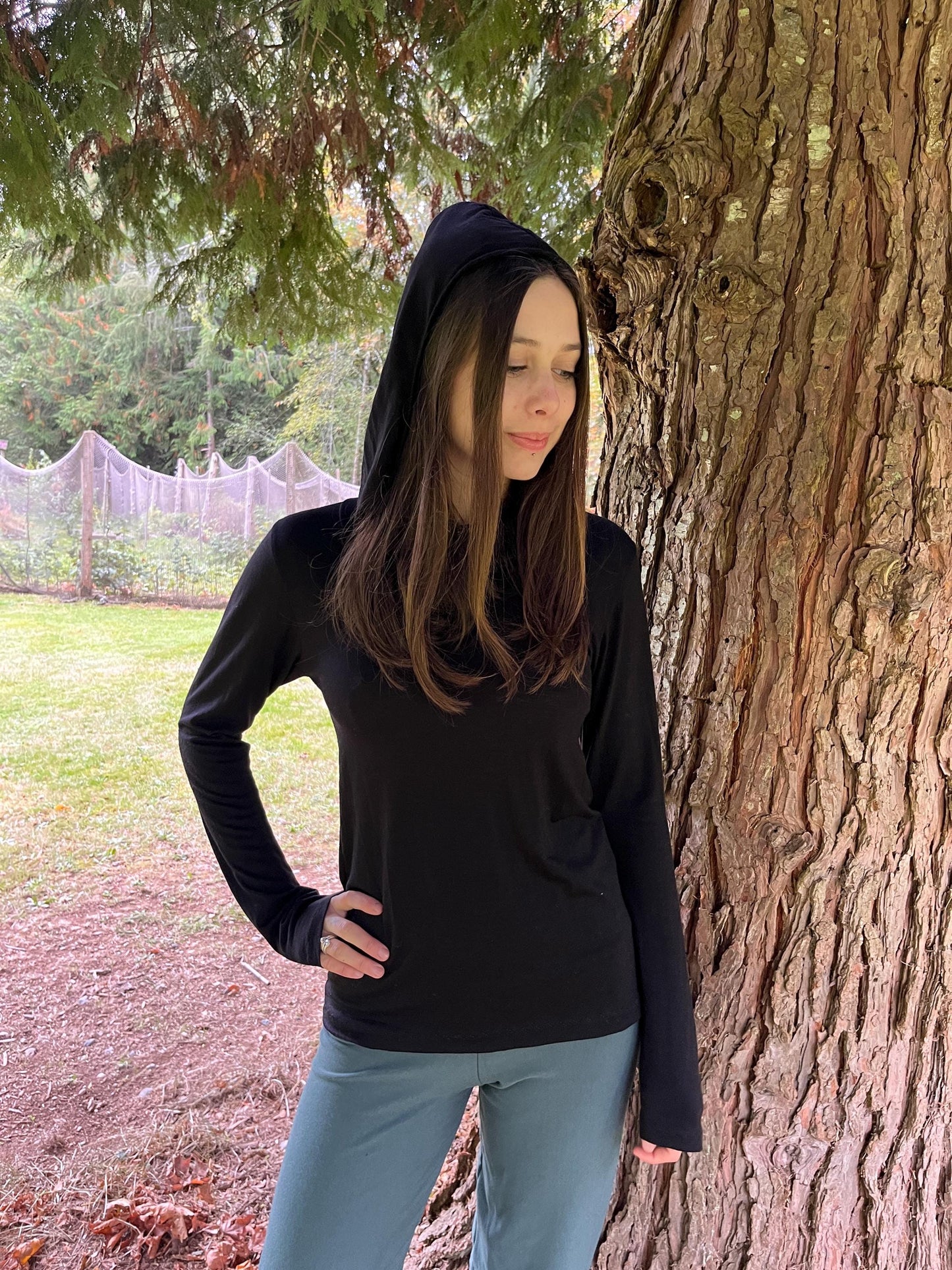 Jewel Hoodie ~ 100% Merino Wool