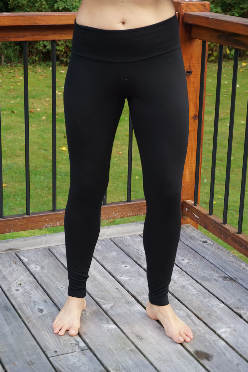Leggings~Merino Wool - Bamboo Waistband