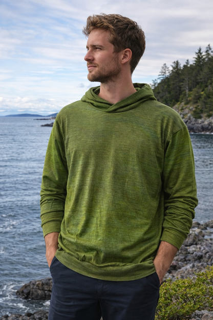 Mens' Hoodie ~ 100% Merino Wool