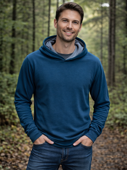 Mens' Hoodie ~ 100% Merino Wool