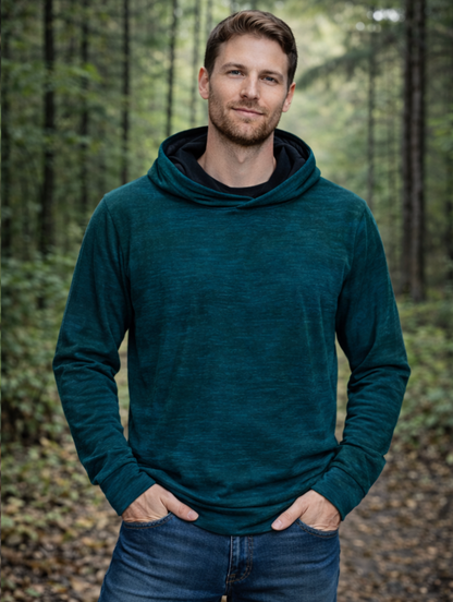 Mens' Hoodie ~ 100% Merino Wool