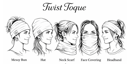 Twist Toque ~ 100% Merino Wool ~ Solid Colours